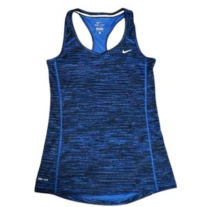Nike Miler Dri-fit Blue and Black Tank Top Women's Size XS